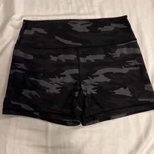 Til you collapse- cute scrunch camo shorts